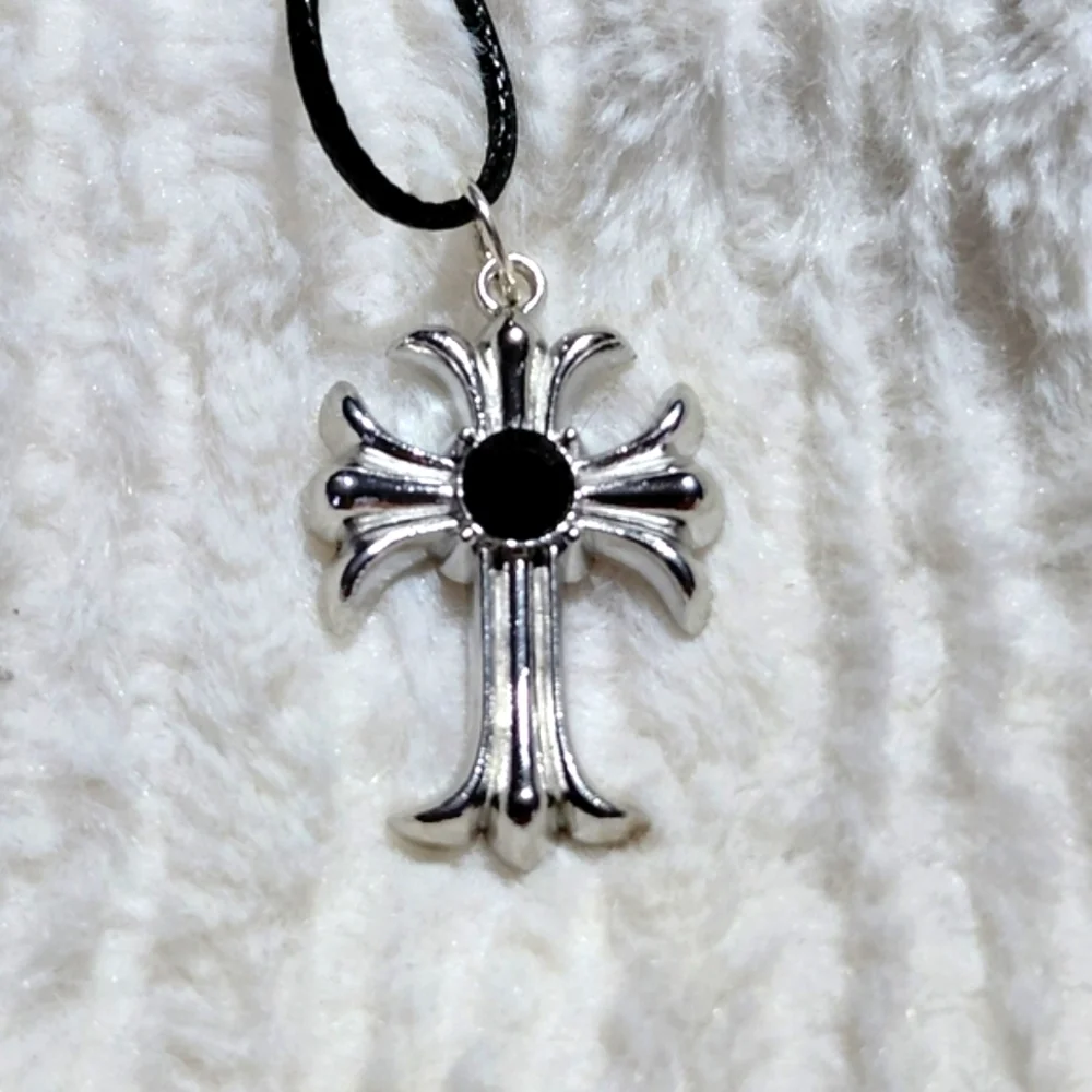 Silver Cross Pendant Necklace